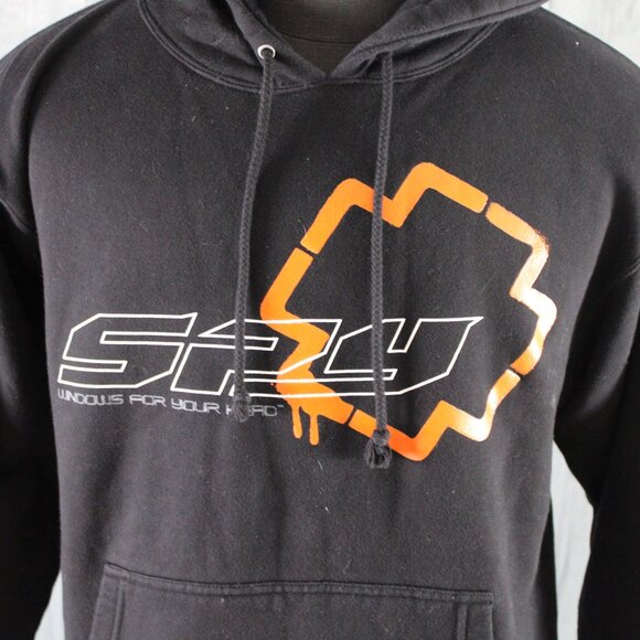 Vintage 90s Hoodie - Spy Sunglasses Windows for Your Head - Men's Small - Picture 2 of 10